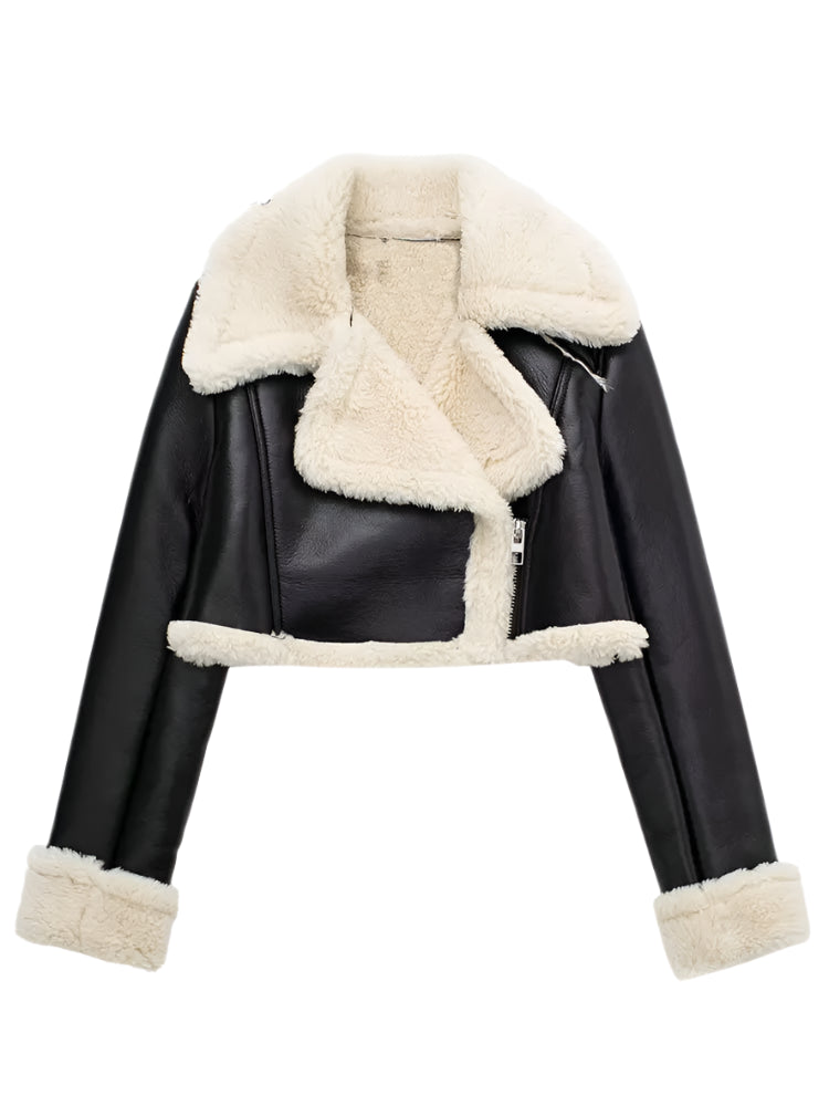 Willshela Chaquetas con cremallera frontal sólidas a la moda para mujer, cuello de solapa vintage, mangas largas, trajes elegantes para mujer