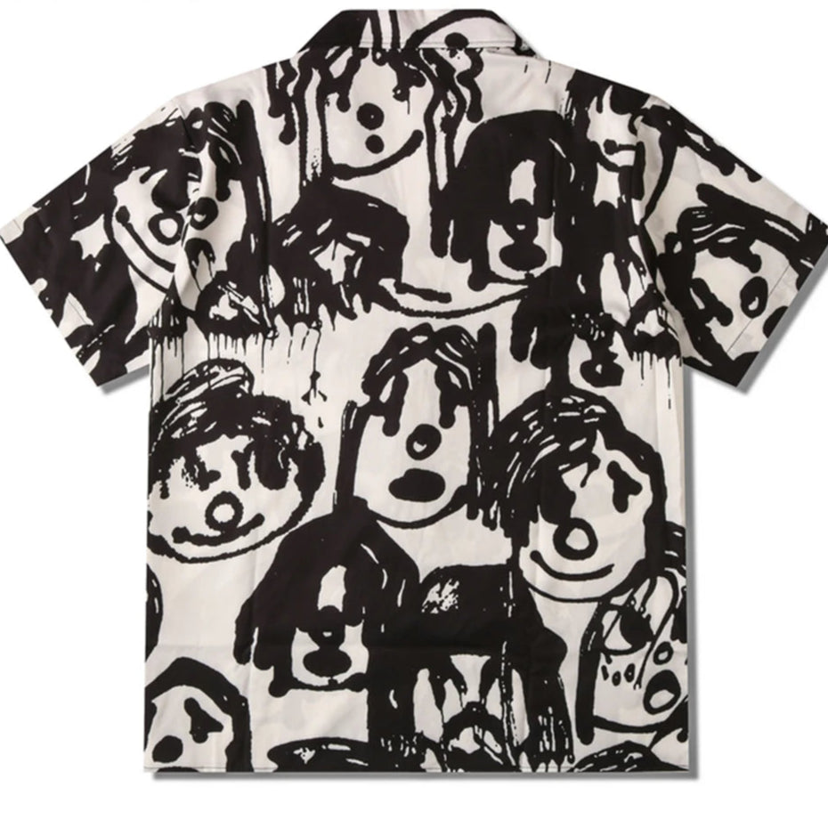 Camisa de hombre de calle vintage con estampado divertido de Dark Icon, novedad de 2023, camisetas de verano para hombre, top masculino
