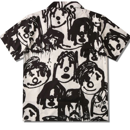 Camisa de hombre de calle vintage con estampado divertido de Dark Icon, novedad de 2023, camisetas de verano para hombre, top masculino
